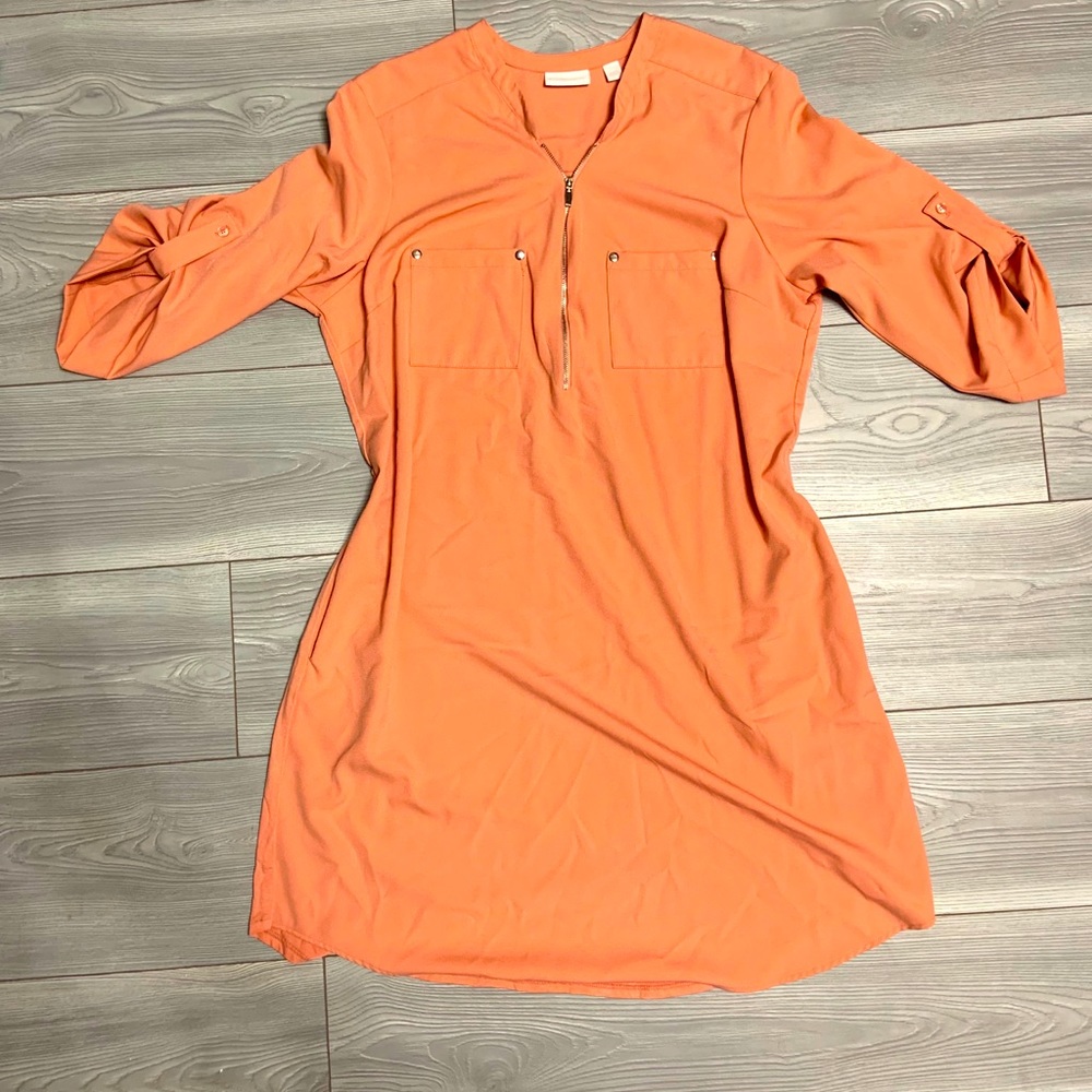 NY&Co Peach Long sleeve Dress 🍑